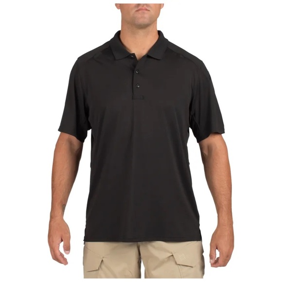 5.11 TACTICAL HELIOS SHORT SLEEVE POLO BLACK SIZE MEDIUM - Picture 10 of 11